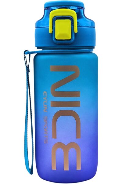 Twisoo Transparent Plastic Water Bottle with Flip-Top Lid, Secure Lock, Leak-Proof Design, Elegant S