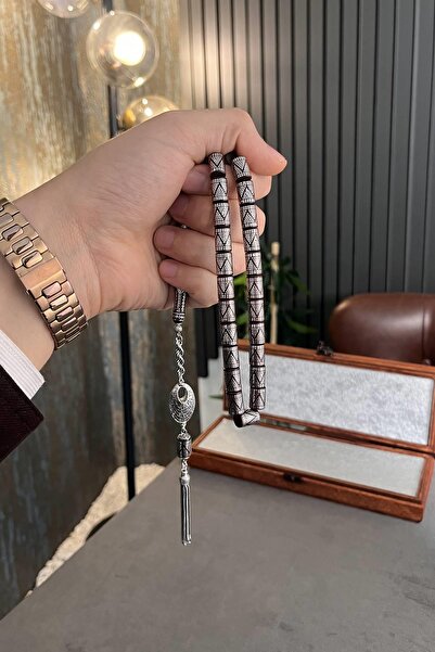 dergah tesbih Üstad M.Serkan COŞKUN Full Gümüş Kuka Tesbih