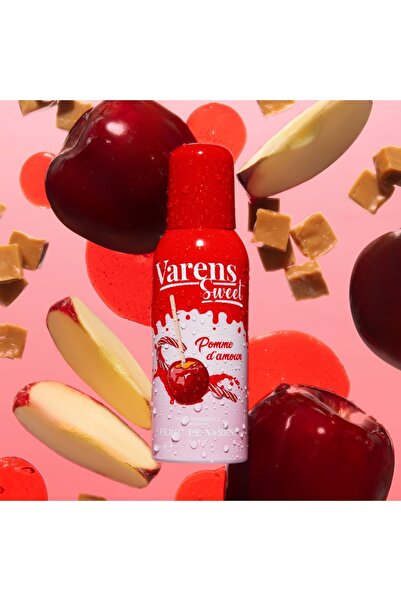Ulric De Varens Varens Sweet Pomme d’Amour İştahlandırıcı Meyvemsi Şekerli Kadın Body Fragrance Deodorant Set3x150ML