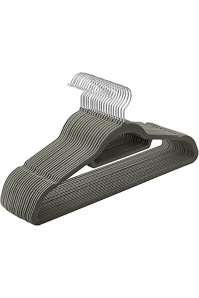STOREMAX Songmics Velvet Dress - Set of 20 Non-Slip Iron, 360 °   Rotating Hook, 0.6 cm Thick Hanger