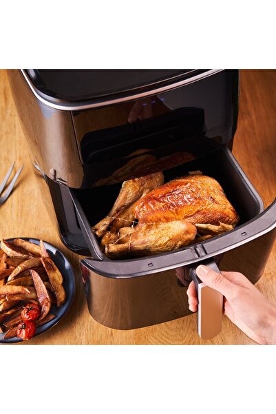 TEFAL XXL kapasite 6,5LT 3'ü 1 arada çözüm: Hava ile Kızartma, Izgara ve Buharda Pişirme Fritöz & Airfry