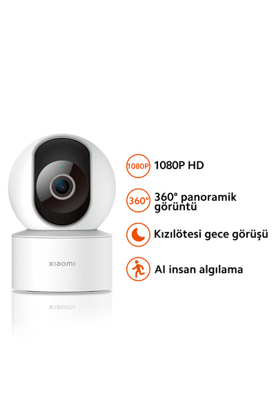 Xiaomi Smart Kamera C200 360°Full HD 1080p Akıllı Güvenlik Kamera (Xiaomi Türkiye Garantili)