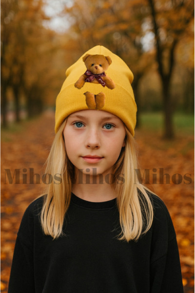 Mihos Plush Beanie with Yellow Teddy Bear