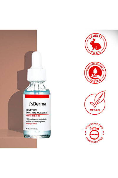 J'sDerma Face Serum with 8% Niacinamide + Zinc PCA Acnetrix Control AC Serum