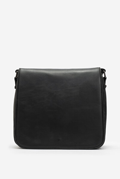 Dericlub 2070 Model - Real Leather Black Women's Crossbody Bag