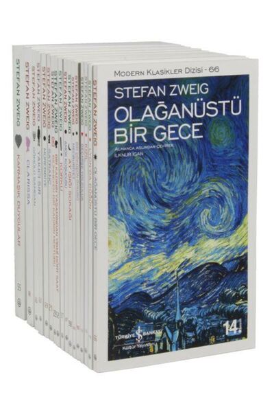 TÜRKİYE İŞ BANKASI KÜLTÜR YAYINLARI İş Bankası Stefan Zweıg Kitapları 24 Kitap Set & Modern Klasikler Dizisi
