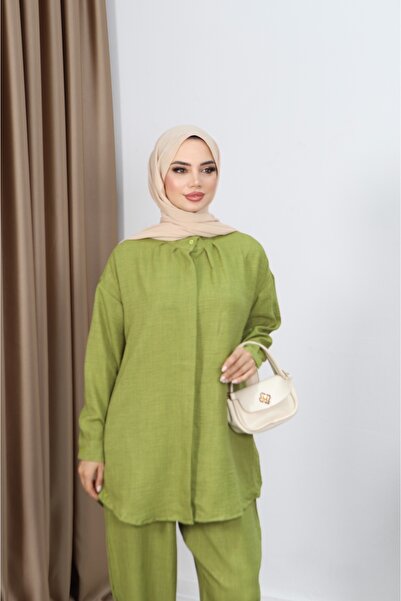 NİSUM MODA Pants Suit with Hidden Buttons