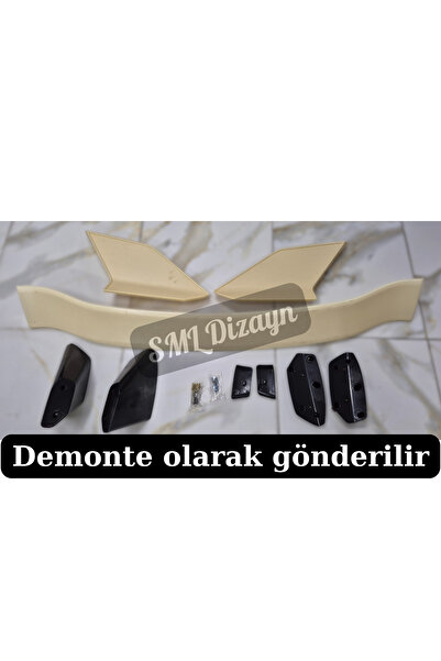 SML Dizayn Civic Fc5 Typer Yüksek Spoiler Spoyler Kanat Boyasız 2016-2021 Plastik 3 Parça