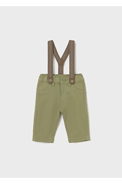 MAYORAL Newborn Erkek Bebek Askılı Pantolon Yeşil