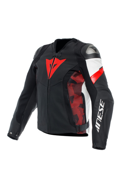 Dainese Avro 5 Blk Red Lava White Deri Mont