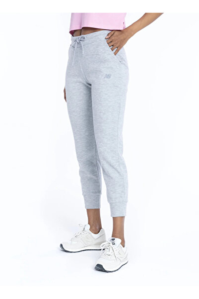 New Balance WNP1974-AG-NB Gri Kadın Lastikli Paça Lastikli Bel Eşofman Altı