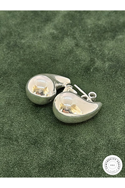 Luminosity Graft 925 Ayar Gümüş Kadın Gözyaşı Bottega Damla Küpe