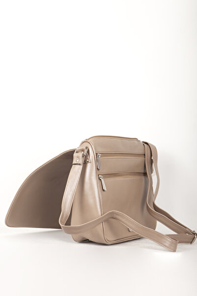 Dericlub 2070 Model Real Leather Women's Mink Crossbody Bag