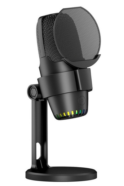 DRİTON Driton Mv-9 Siyah Rgb Usb Oyuncu Yayıncı Ve Podcast Için Uyumlu Condenser Mikrofon