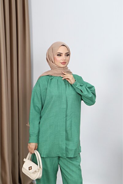 NİSUM MODA Pants Suit with Hidden Buttons