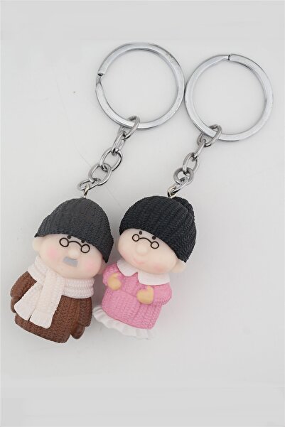 Genel Markalar Sevgili Anahtarlığı El Boyama Polimer Figür, Romantik Hediye