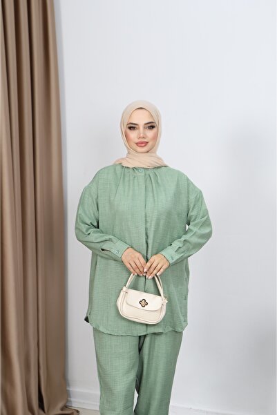 NİSUM MODA Pants Suit with Hidden Buttons