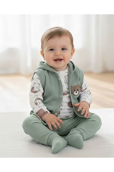 voyyo kids baby بدلة أطفال أنيقة موسمية للأطفال حديثي الولادة من عمر 3-6-9-12...