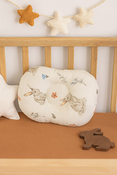 deva design %100 Pamuk Müslin Bebek Düz Kafa Yastığı, Müslin Kumaş, Kafa Yast...