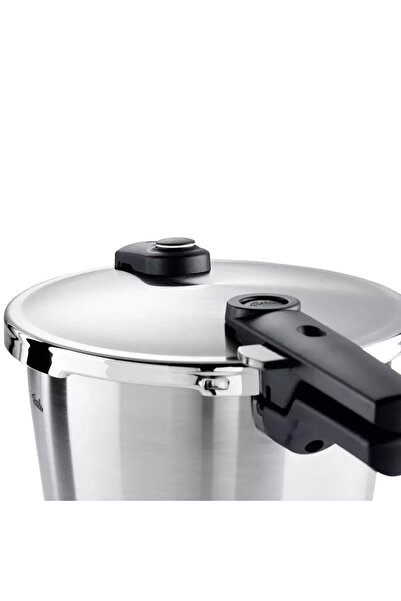 Fissler Vitaquick ® Premium 10 Liter Pressure Cooker + Steam Attachment (Fissler Turkey Guaranteed)
