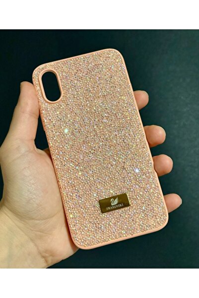 HYPERSOFT Iphone Xr (6.1 inç) Uyumlu Parlak Pırlanta Taşlı Elmas Işıltılı Swr...