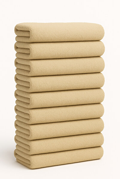 Elaganya Beige Sports Fitness Towel Stain-Resistant Hairdresser Barber Towel 50X90 cm 8 Pieces