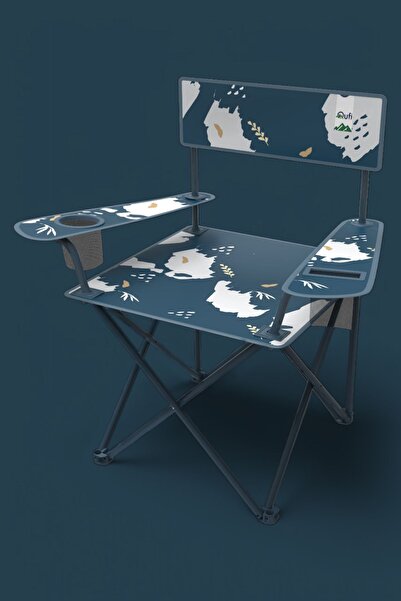 Evmarketi Qufi Katlanır Kamp Piknik Sandalyesi Rejisör Koltuğu - Mavi