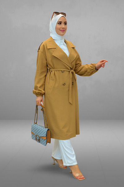 Tebrikler tekstil Women's Summer Trench Coat Model G3109