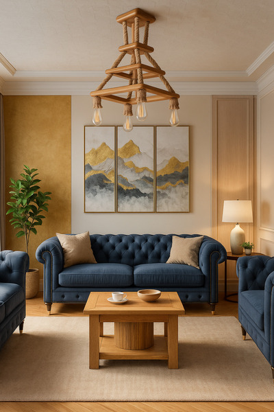 SİMETRİ AVİZE Ahşap Avize Smtr4006-230a