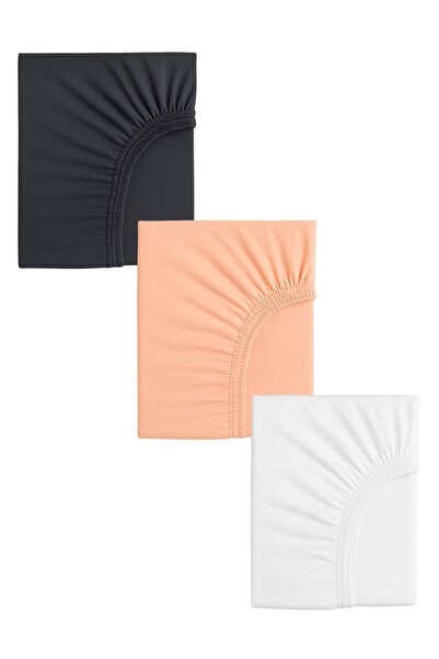 COTENCONCEPT 3 Adet 50 x 90 x 10 cm Anne Yanı Lastikli Penye Kumaş Bebek Çarşafı