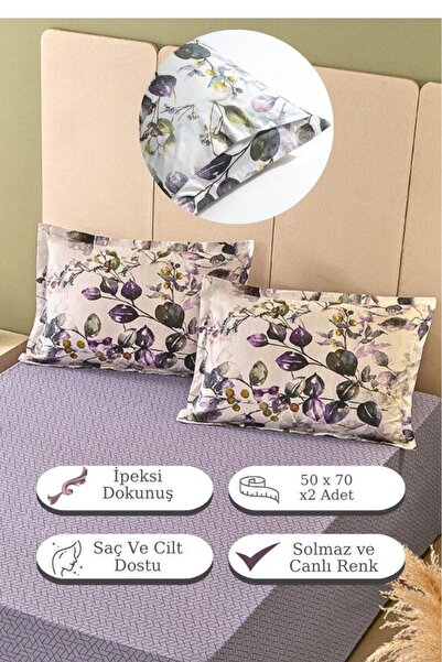 Karna Home LaVella Yastık Kılıfı Koleksiyonu 2 Parça - Uykuya Açılan Çiçekli ...