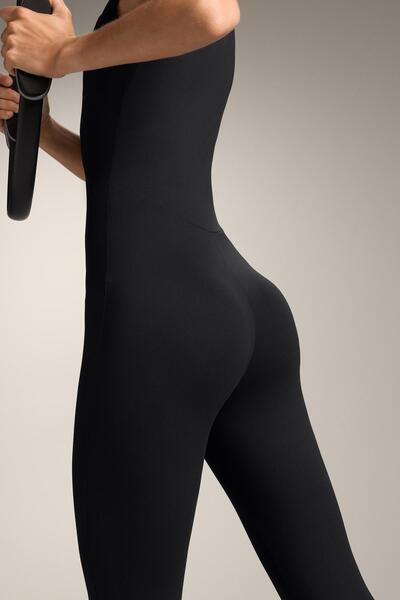 Oysho Kare dekolteli Comfortlux uzun tulum