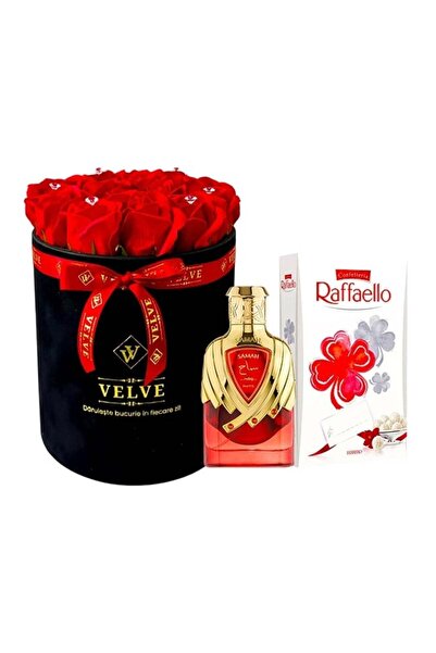 velve Pachet Crystal Beauty, aranjament floral,Extrait de parfum Samah Ruby, ...