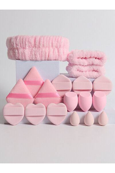 choice2 Pink 18 piece headband set. 1 hair band & 2 wrist bands & 3 make-up S...