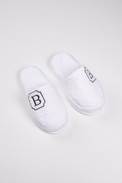 Ender Home B Harfli Havlu Terlik – Kaymaz Taban, Yüksek Su Emiciliği