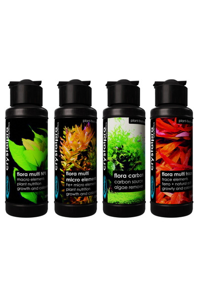 Crystalpro Flora Nutrition 4x125ml - High Tech Profesyonel Bitkili Akvaryum Tam Kapsayıcı Gübre Seti