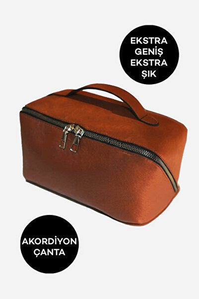 ALEXANDER HUD Geantă de machiaj Taba – Geantă cosmetică de călătorie pentru femei, organizator organizator