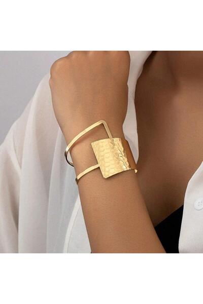 Pursehuit Brățară aurie, reglabilă, formă arhitecturală, Robyn C9