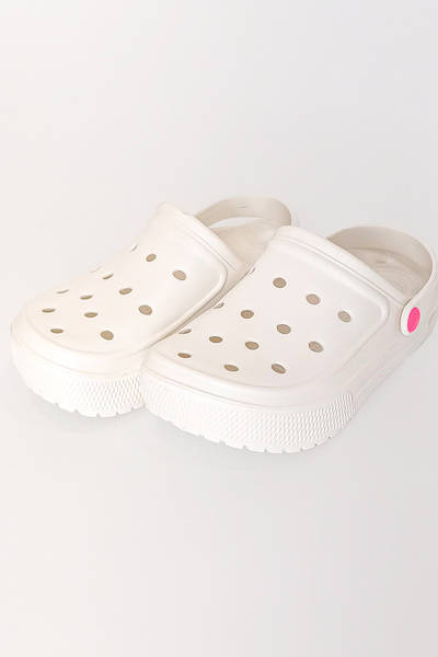 Ecrou Neon Sole Indoor Eva Slippers White