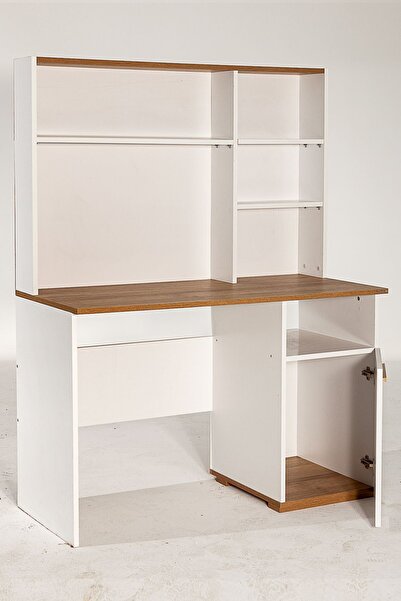 SANDALİE Eva 50x110 Cm Çalışma Masası Bilgisayar Masası Ofis Ders Yemek Masası Beyaz