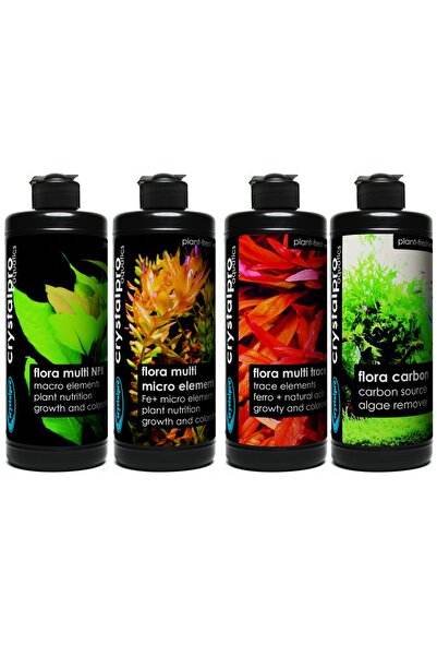Crystalpro Flora Nutrition 4x500ml - High Tech Profesyonel Bitkili Akvaryum T...