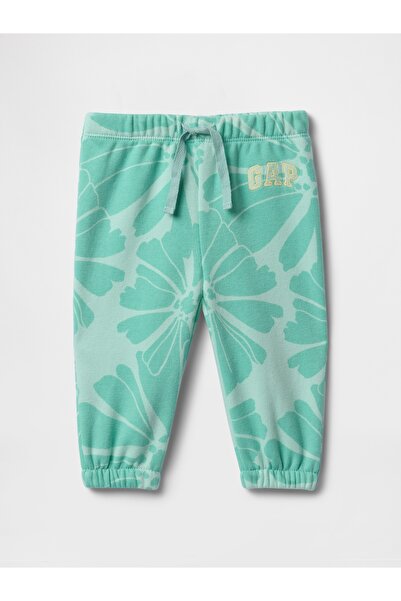 GAP Kız Bebek Yeşil Gap Logo Pull-On Jogger Eşofman Altı