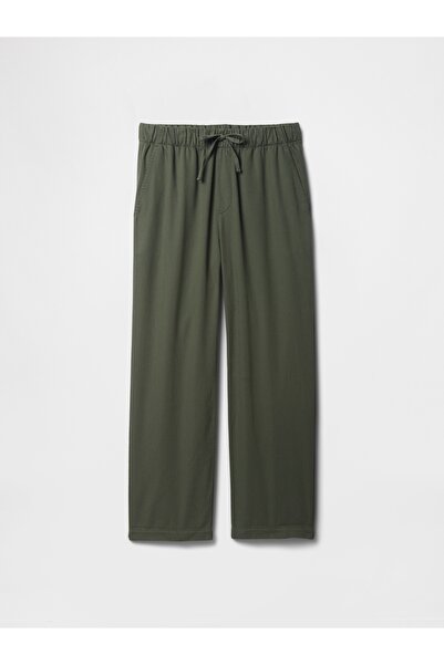 GAP Kadın Yeşil Mid Rise Twill Pantolon