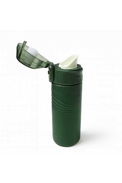 Dekorasyaa ترمس ستانلس ستيل مانع للتسرب - أخضر - 550 مل - قفل