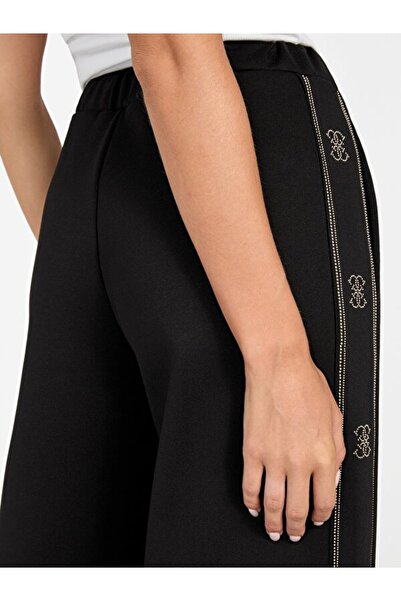 Guess Octavia Kadın Siyah Aktif Palazzo Fit Eşofman Altı V5BB12KCX22-JBLK