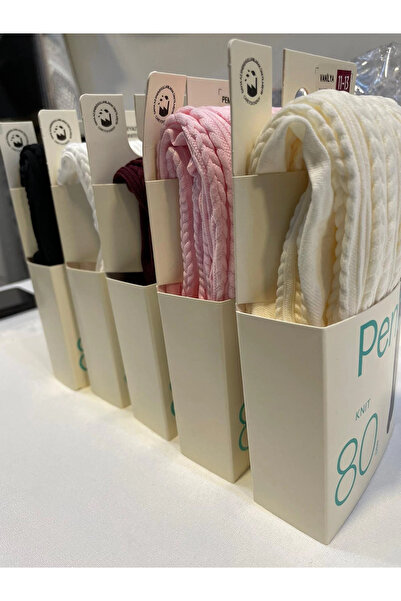 Penti PENTİ PRETTY KNIT 80 DEN Pantyhose Claret Red 9-10 YEARS