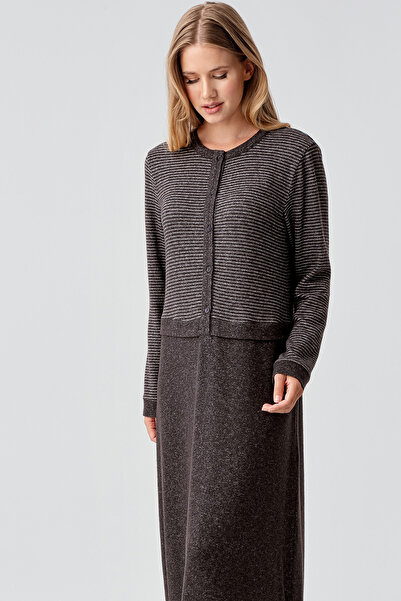 Artış Μακρυμάνικο νυχτικό με κουμπιά, ελαστικό, με απαλή υφή και ιξώδη υφή