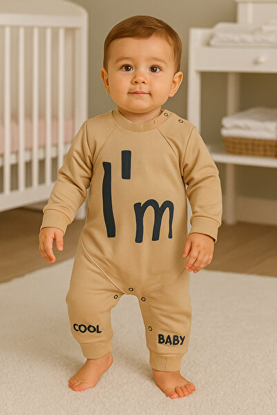 MBK GARDEN ثوب فضفاض للأطفال للجنسين مطبوع عليه عبارة "I'm Cool Baby" - 3-12 ...