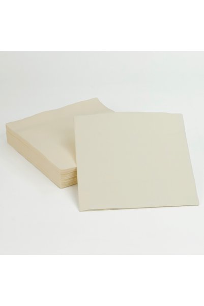 AIRLAID Fildişi Kumaş Dokulu Peçete 40x40 1/4 50'li Paket