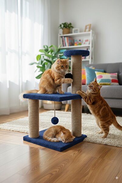 Katlı Yavru Kedi Tırmalama Tahtası